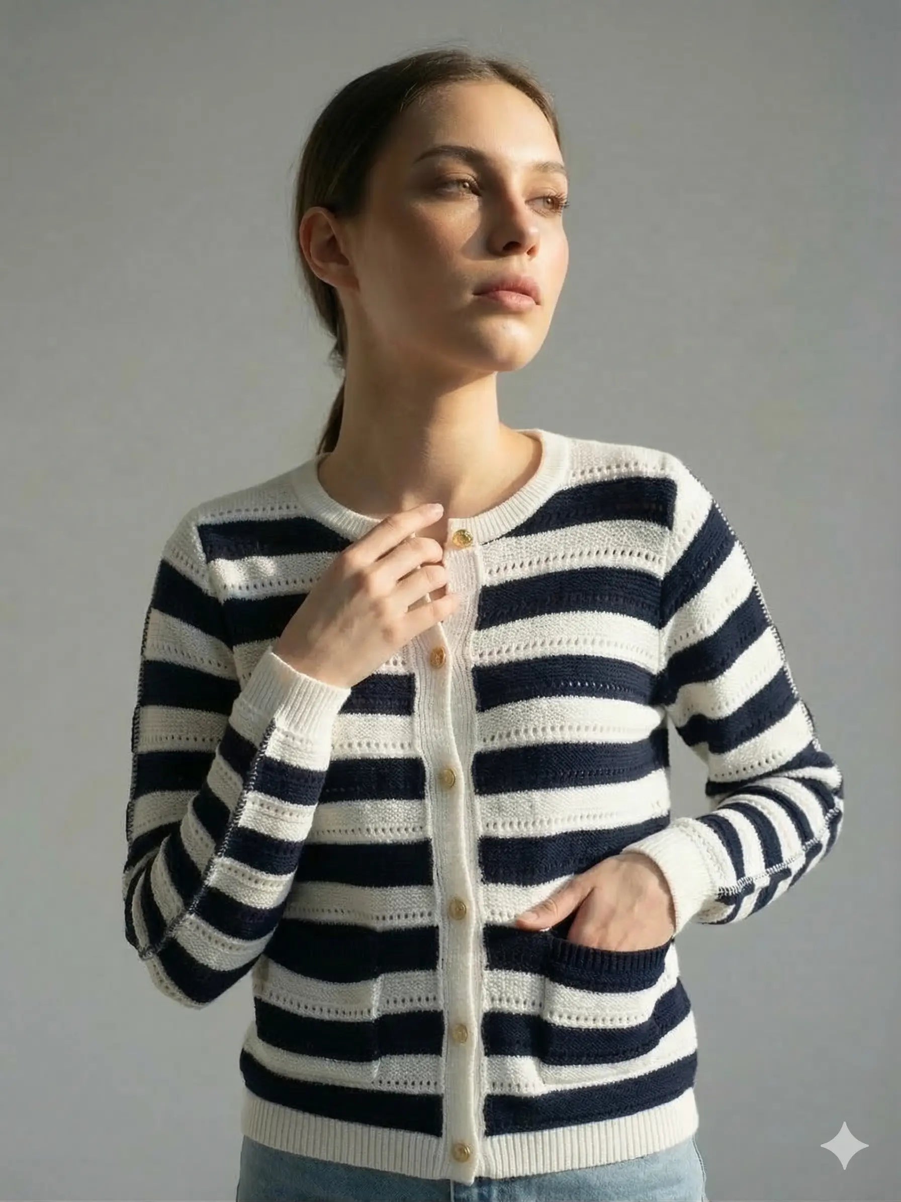 Cardigan a righe DORABELLA