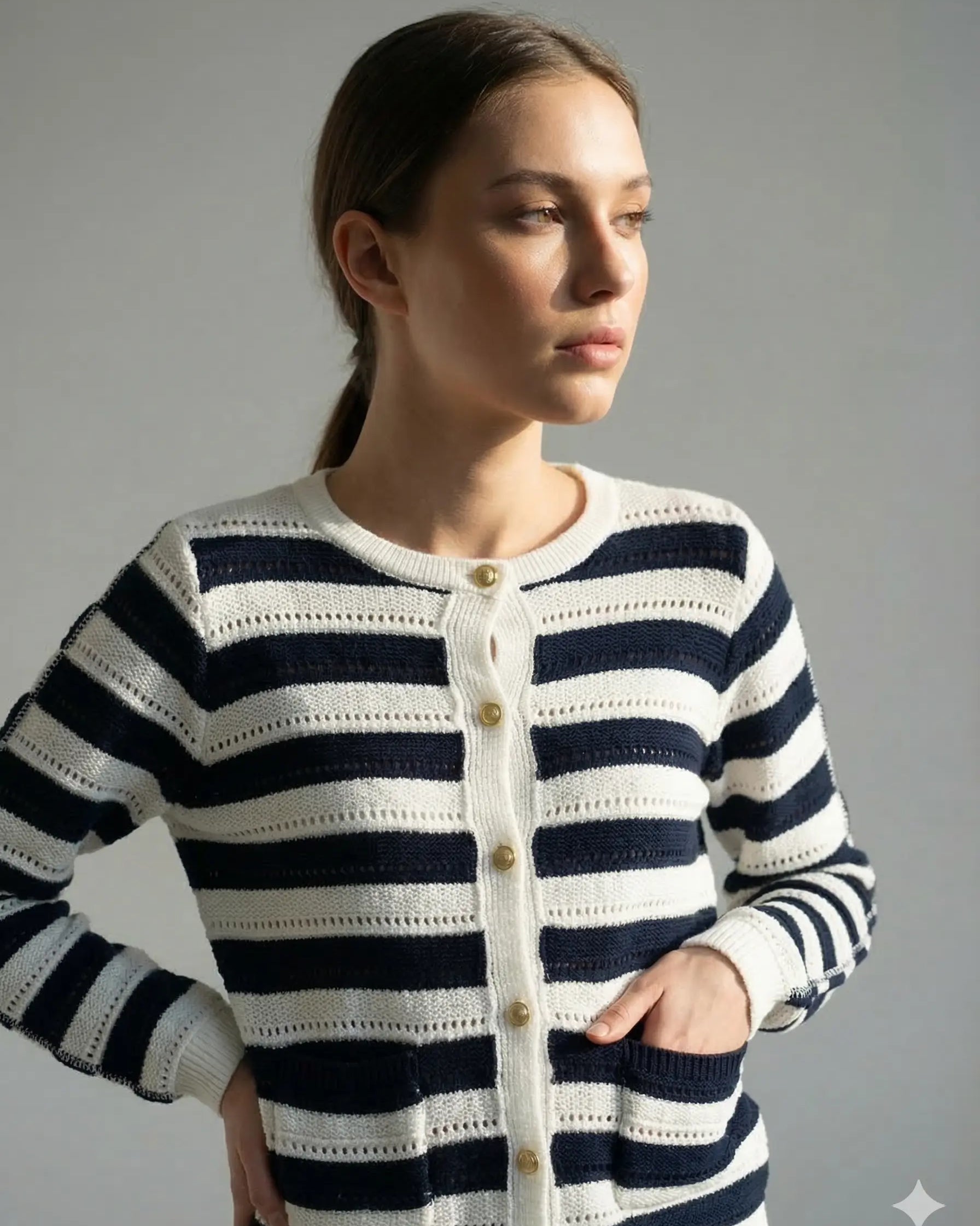 Cardigan a righe DORABELLA