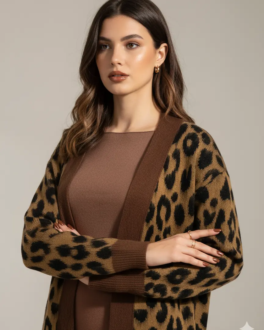 Cardigan animalier DORABELLA
