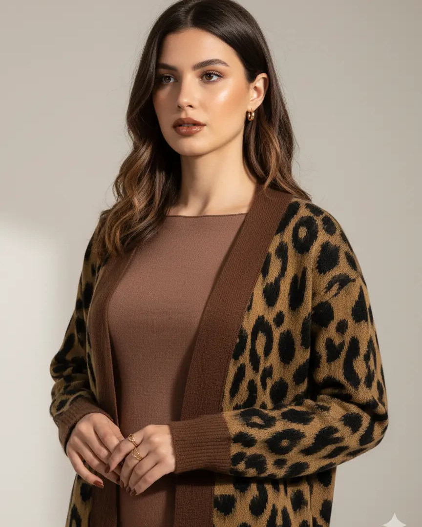 Cardigan animalier DORABELLA