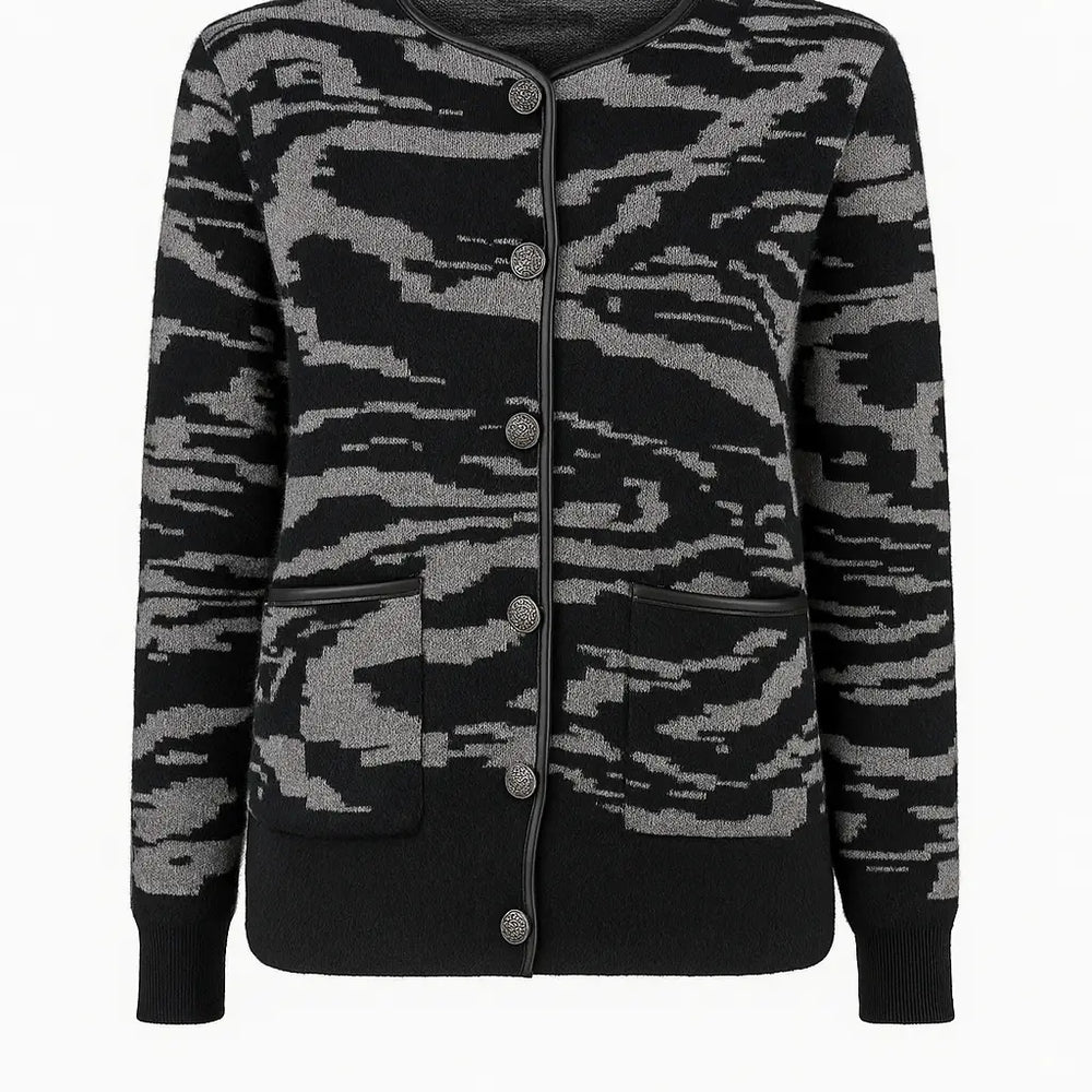 Cardigan bi-filato girocollo DORABELLA