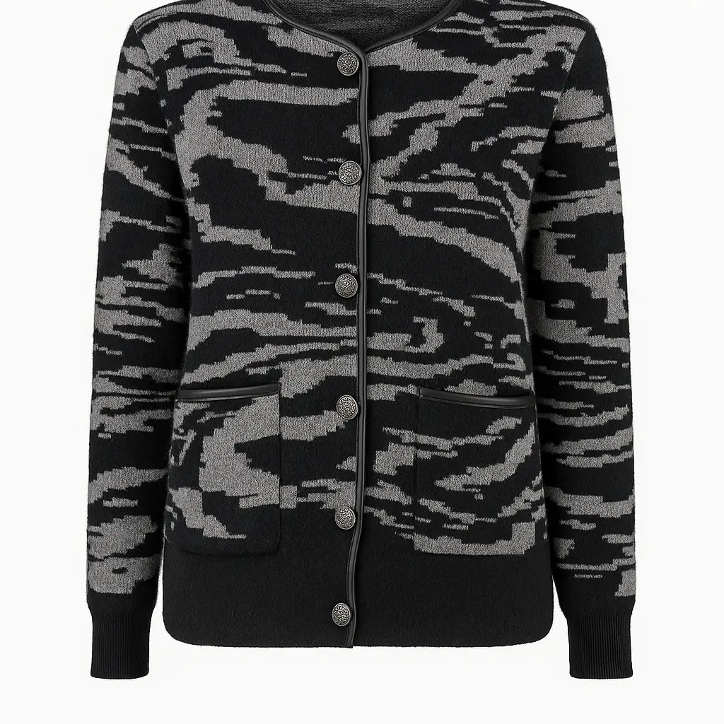 Cardigan bi-filato girocollo DORABELLA