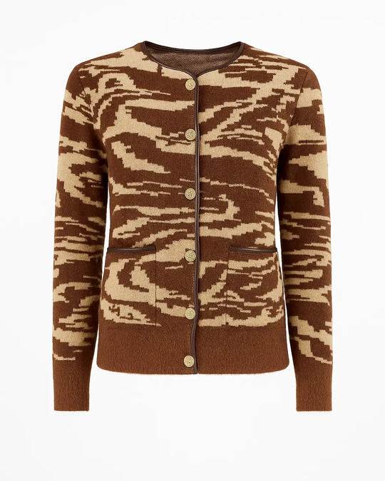 Cardigan bi-filato girocollo DORABELLA