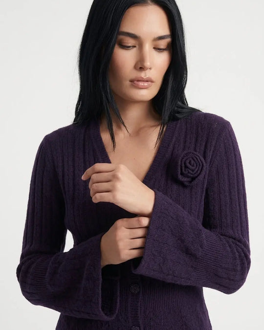 Cardigan con applicazione DORABELLA