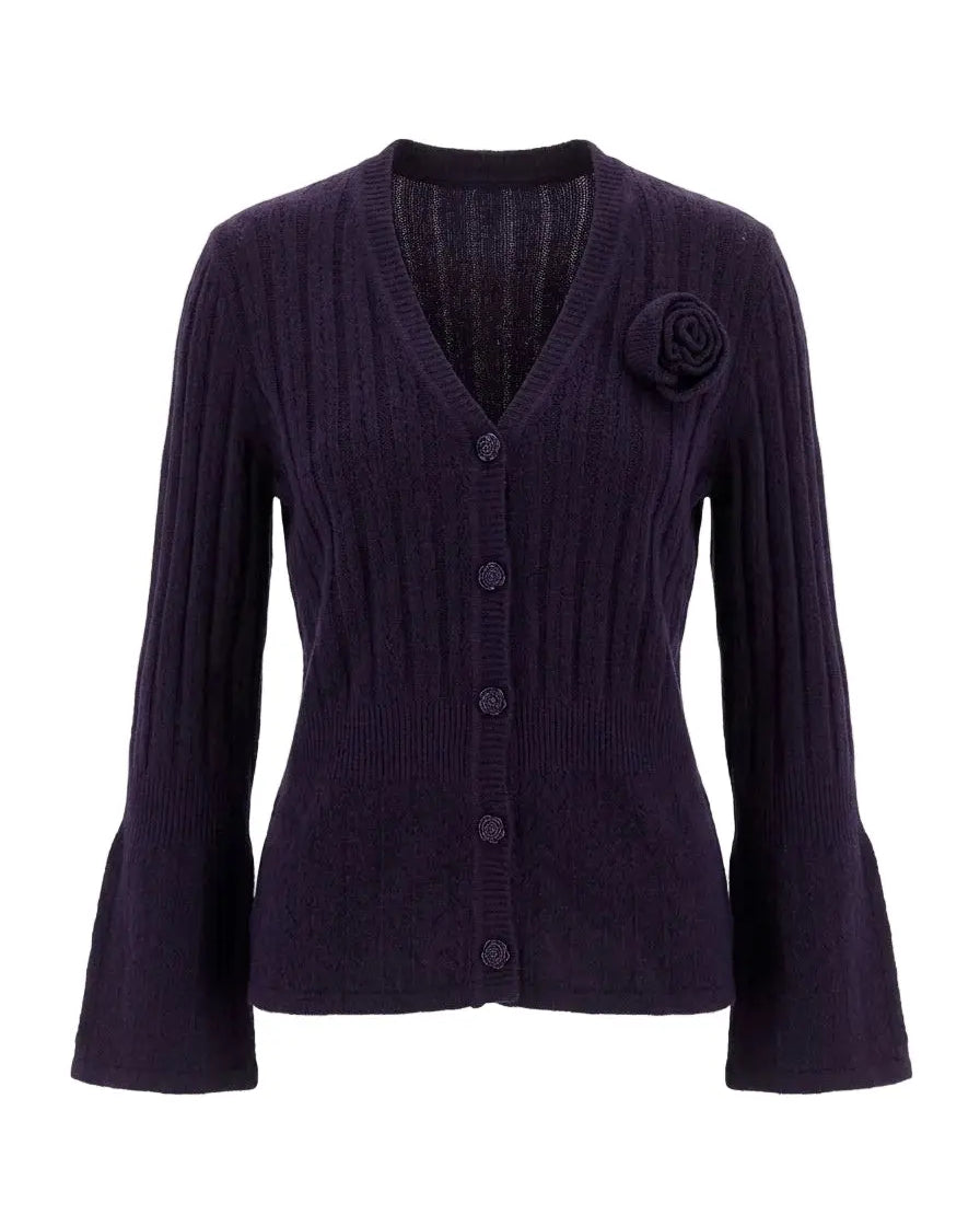 Cardigan con applicazione DORABELLA