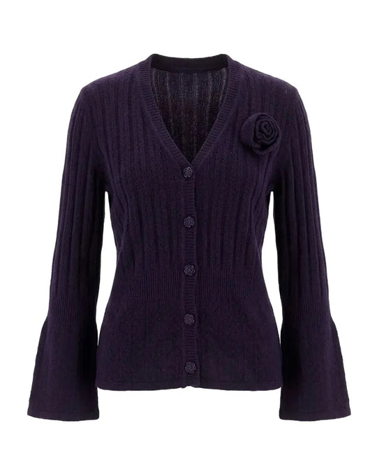Cardigan con applicazione DORABELLA
