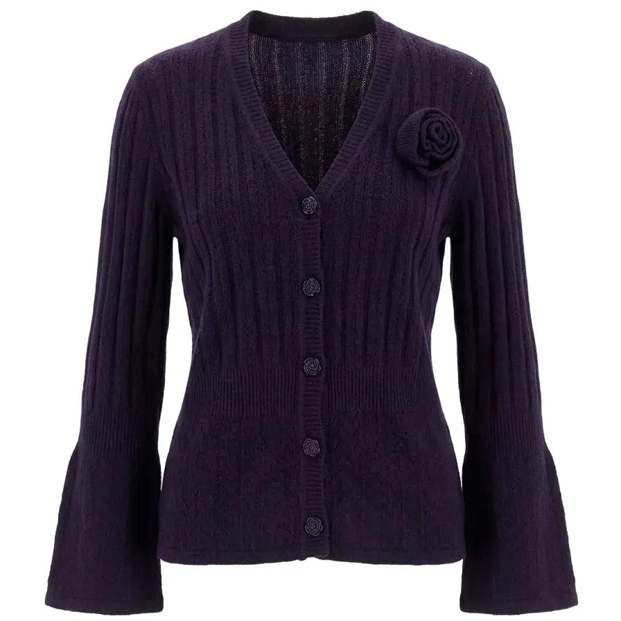 Cardigan con applicazione DORABELLA