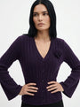Cardigan con applicazione DORABELLA