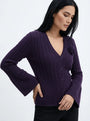 Cardigan con applicazione DORABELLA