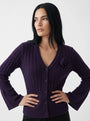 Cardigan con applicazione DORABELLA