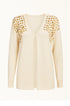 Cardigan con applicazione paillettes DORABELLA