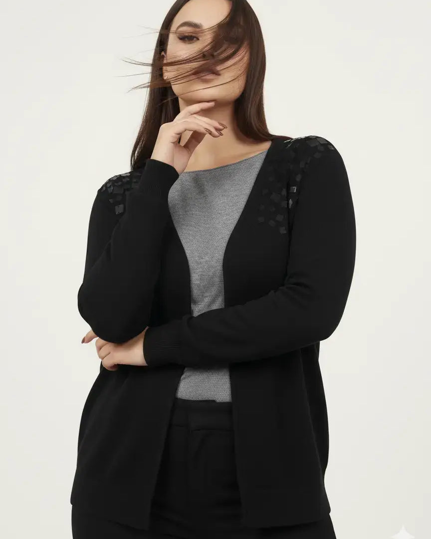 Cardigan con applicazione paillettes DORABELLA PIU'