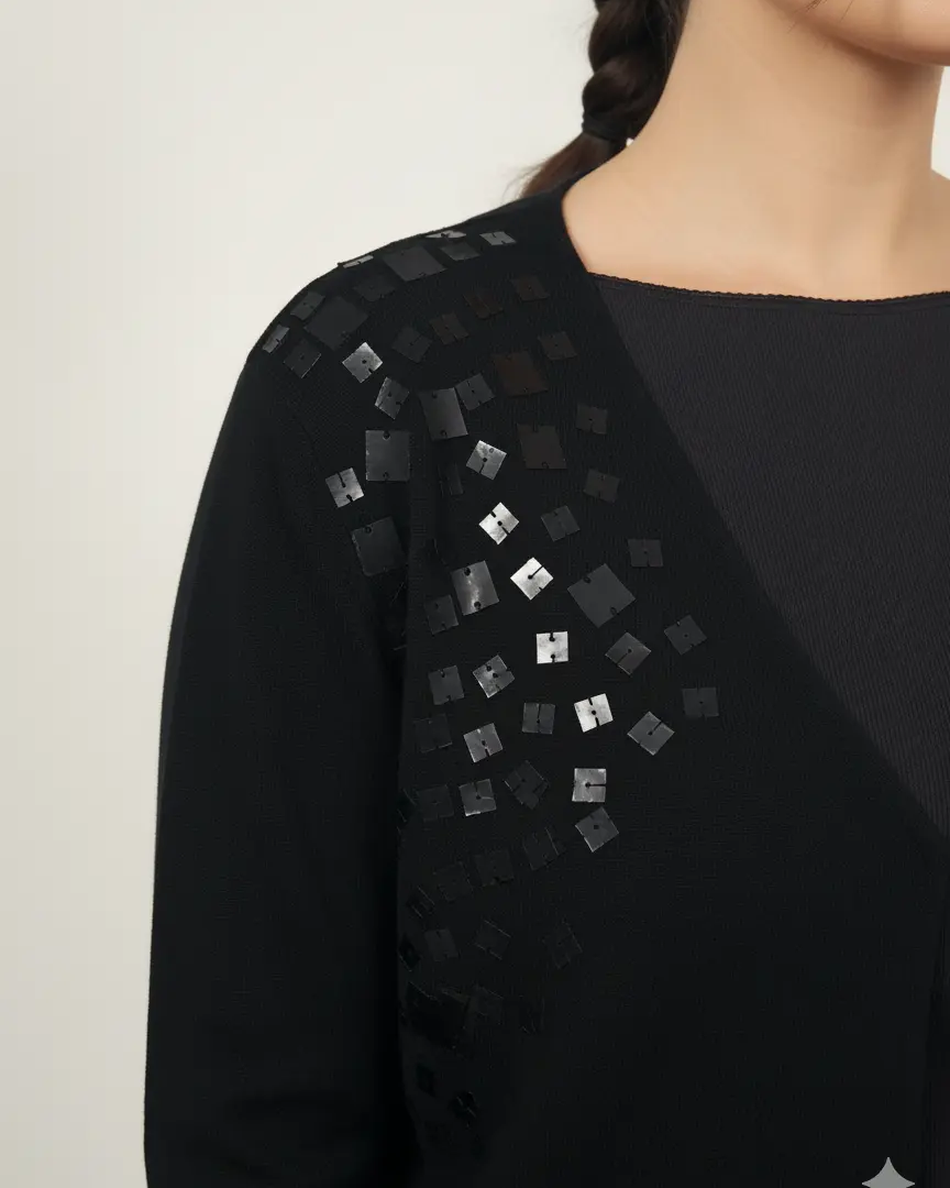 Cardigan con applicazione paillettes DORABELLA PIU'