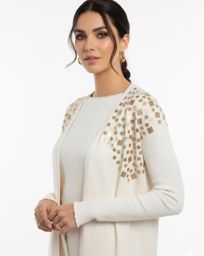 Cardigan con applicazione paillettes DORABELLA PIU'