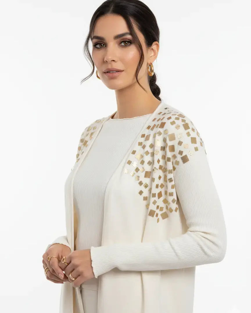 Cardigan con applicazione paillettes DORABELLA PIU'