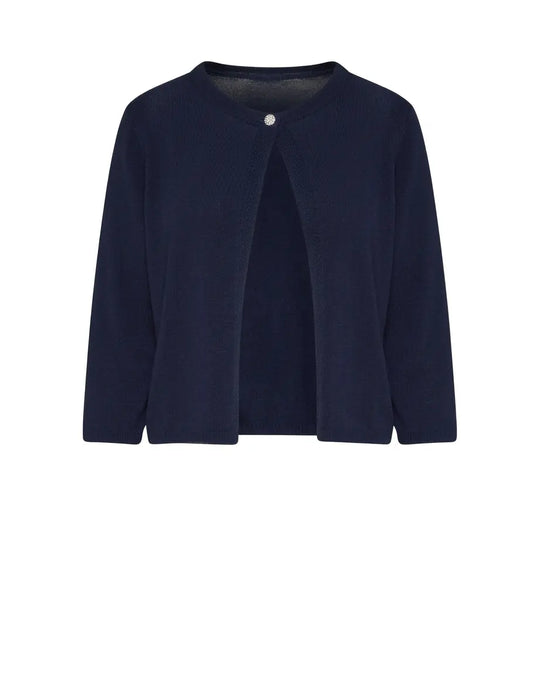 Cardigan con bottone gioiello DORABELLA