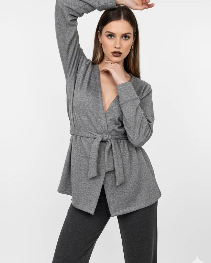 Cardigan con cintura DORABELLA