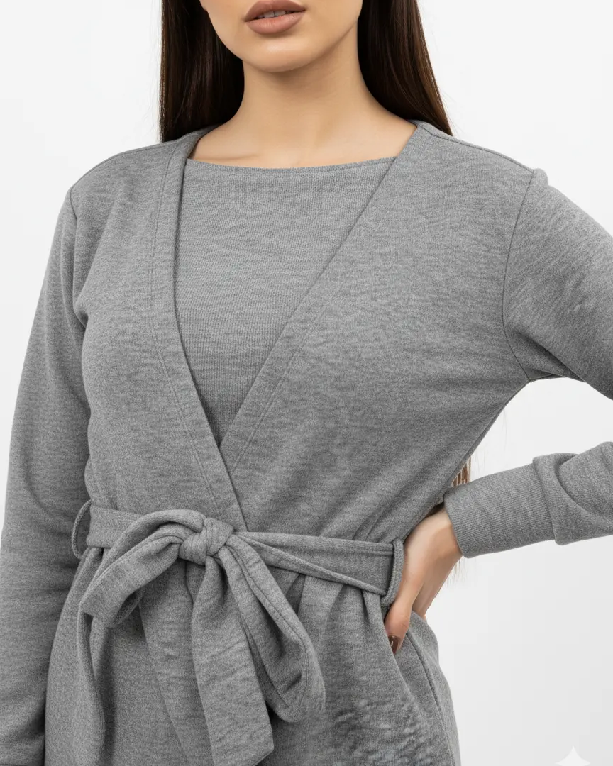 Cardigan con cintura DORABELLA