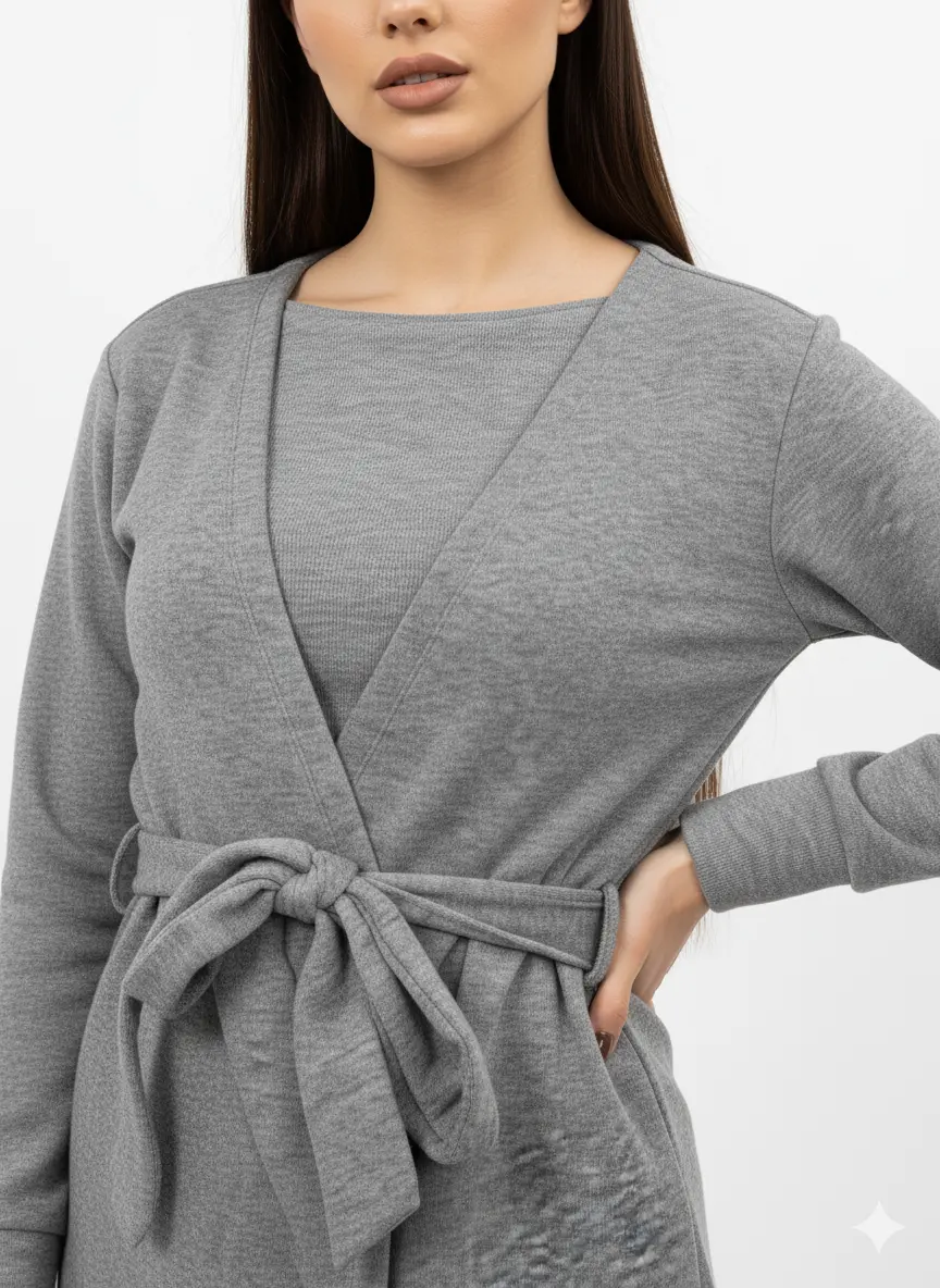 Cardigan con cintura DORABELLA