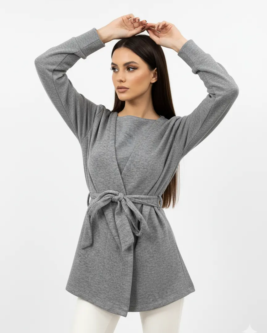 Cardigan con cintura DORABELLA