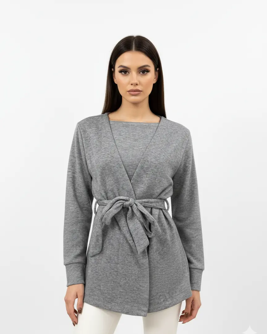 Cardigan con cintura DORABELLA