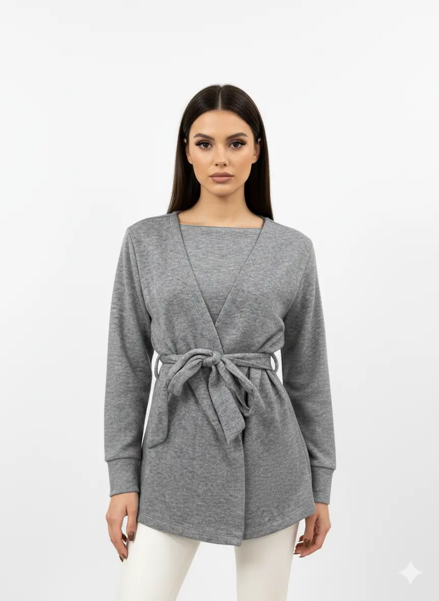 Cardigan con cintura DORABELLA