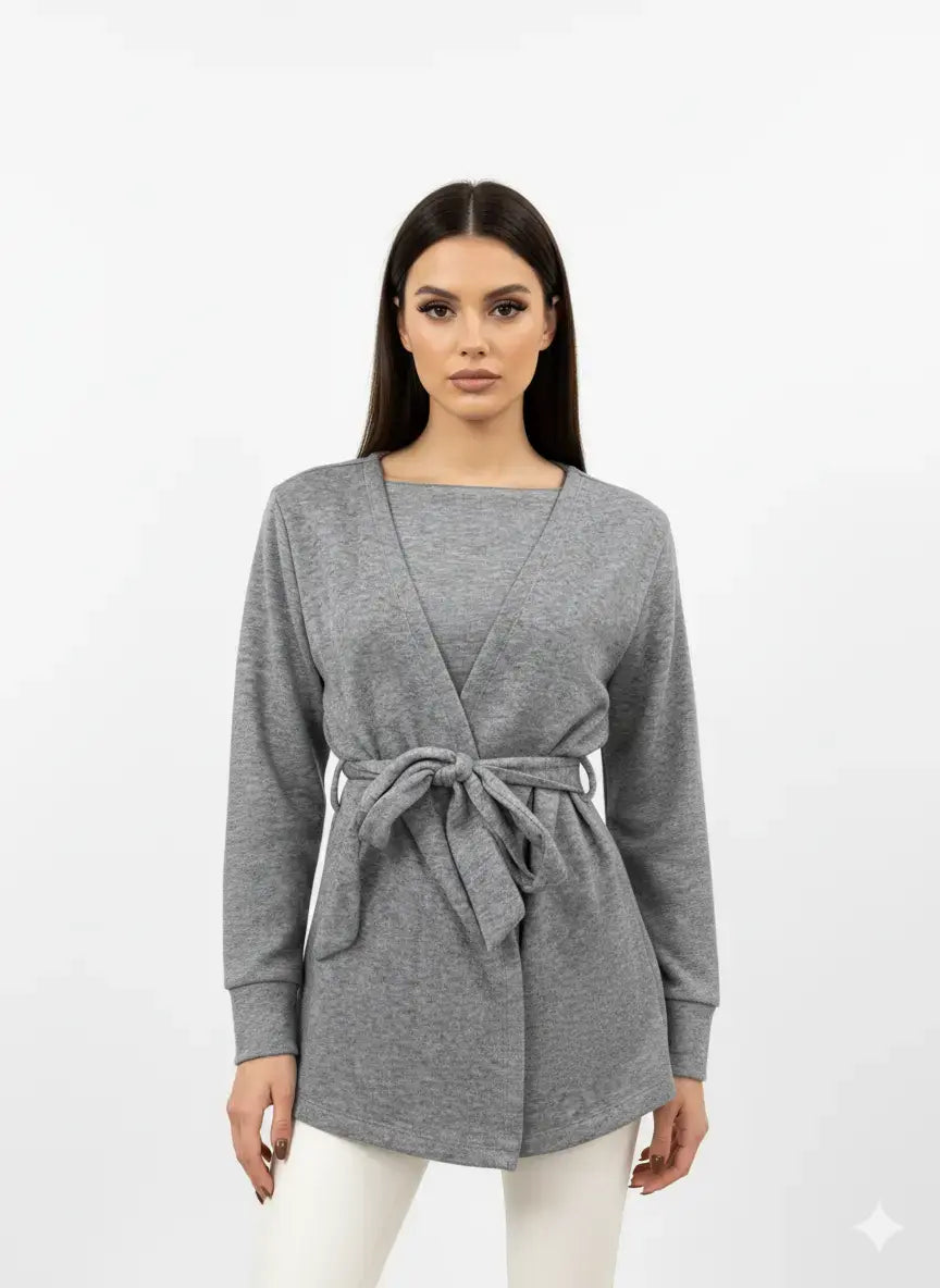Cardigan con cintura DORABELLA