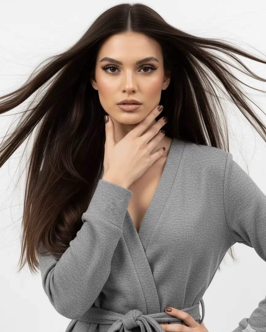 Cardigan con cintura DORABELLA