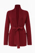 Cardigan con cintura DORABELLA 3XL / Bordeaux