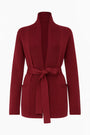 Cardigan con cintura DORABELLA 3XL / Bordeaux
