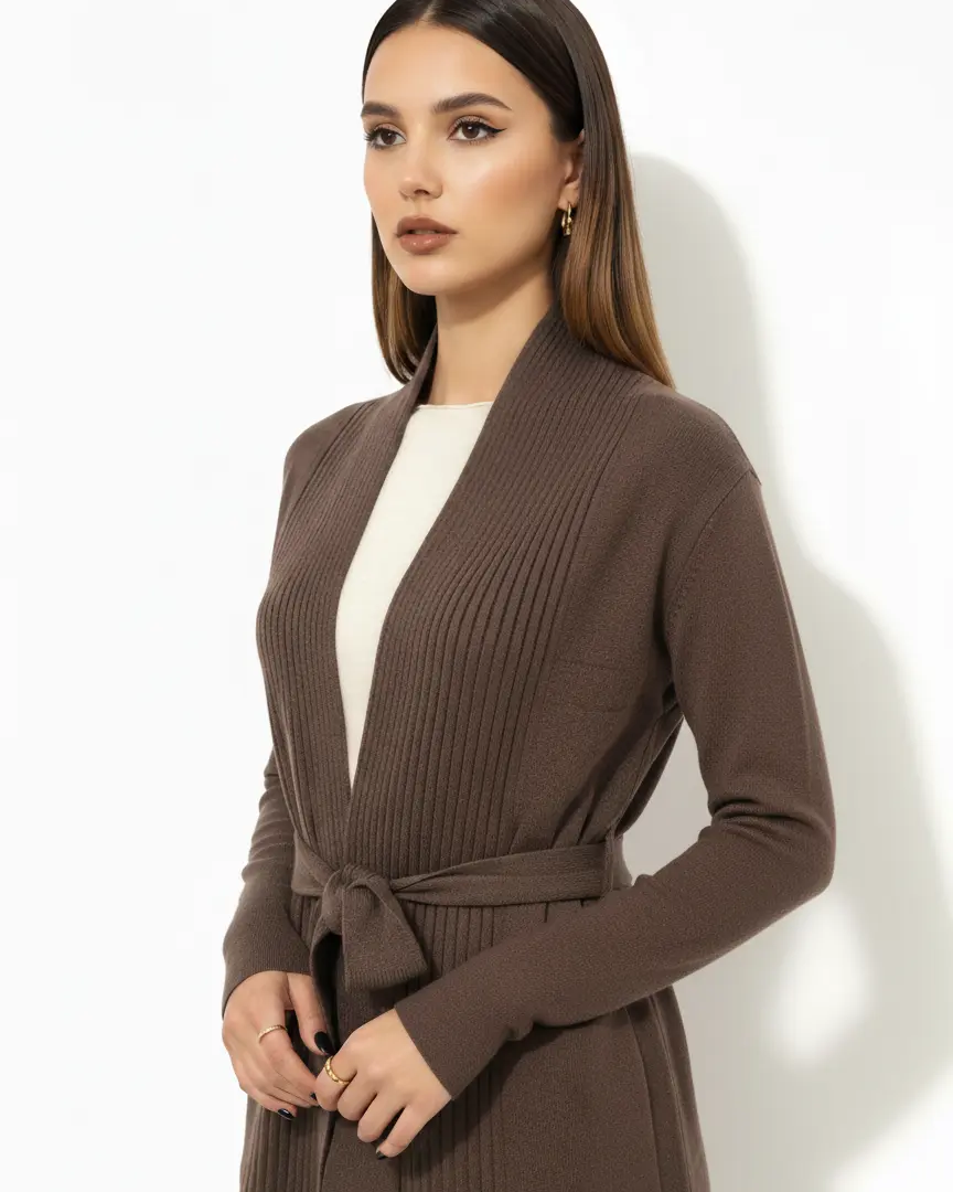 Cardigan con cintura DORABELLA