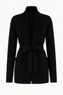 Cardigan con cintura DORABELLA 3XL / Nero