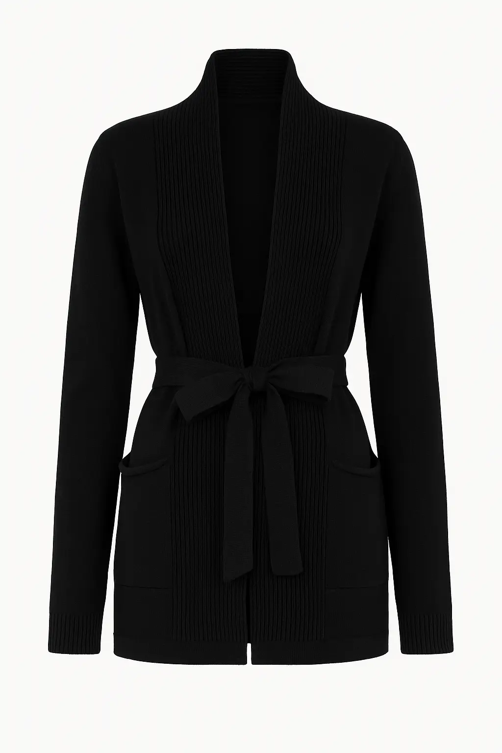 Cardigan con cintura DORABELLA 3XL / Nero