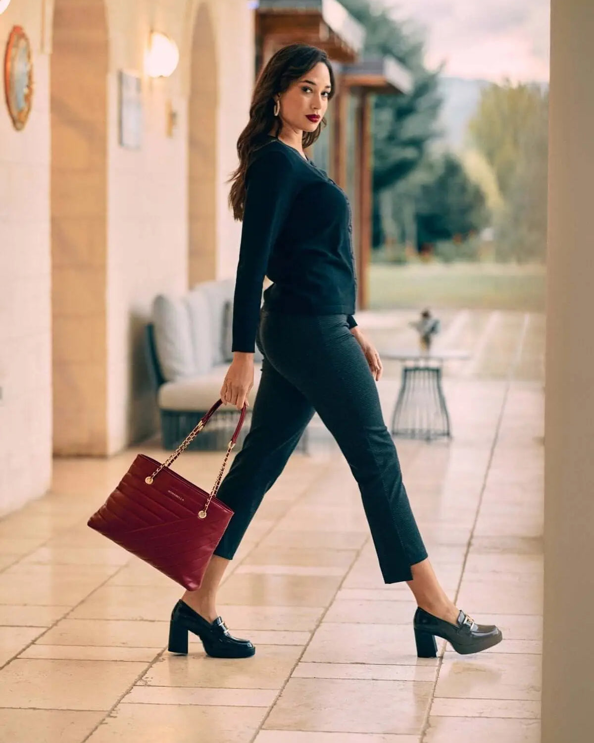 Cardigan con inserti in lurex NERO DORABELLA