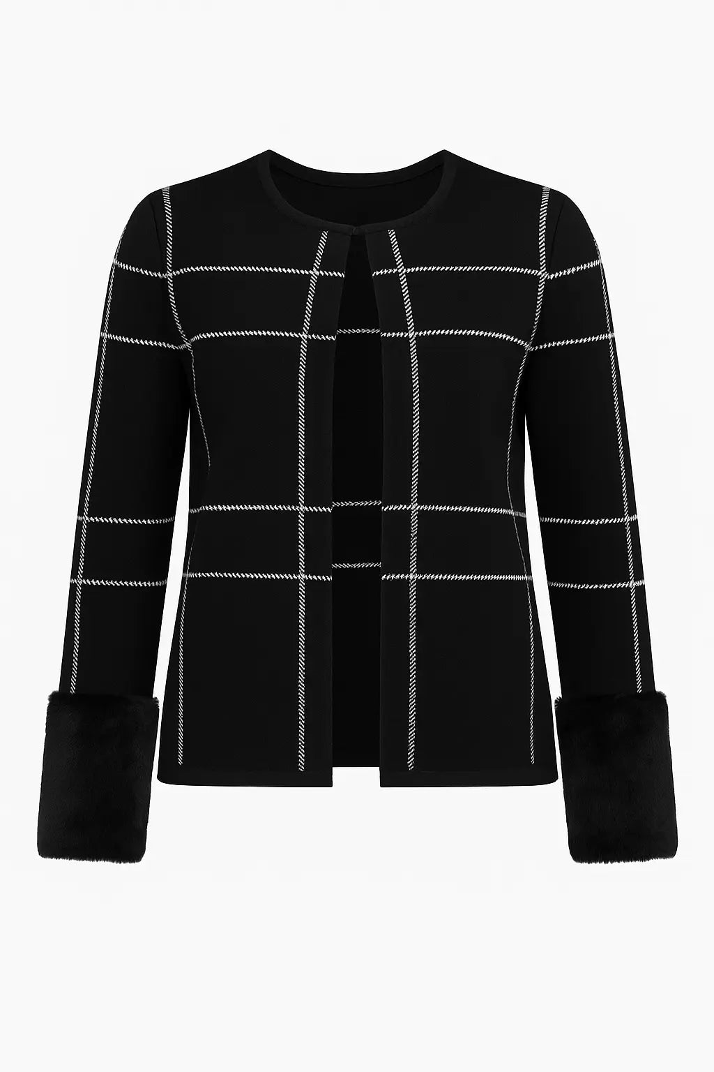 Cardigan con polsini in pelliccia DORABELLA