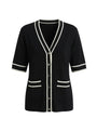 Cardigan con profili a contrasto DORABELLA PIU'