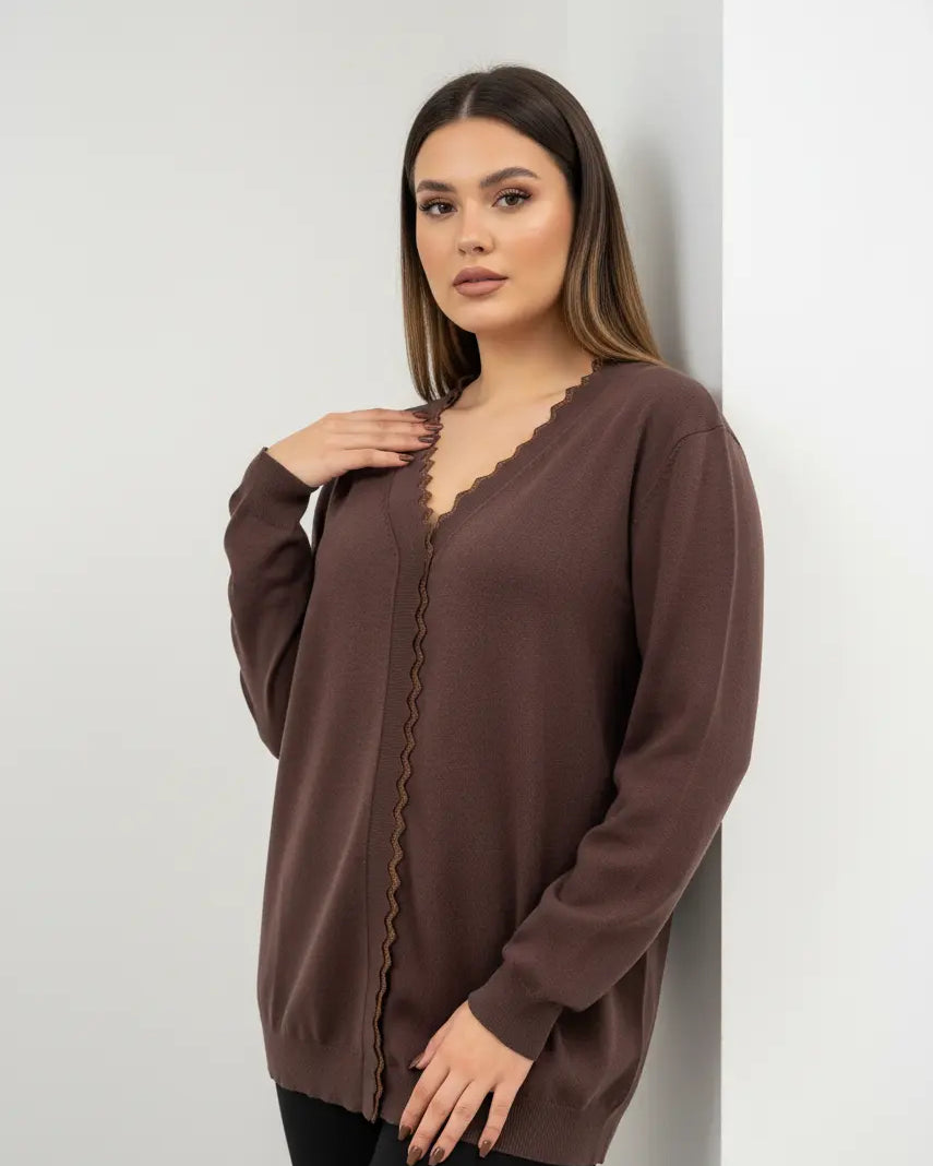 Cardigan con profilo lurex DORABELLA PIU'