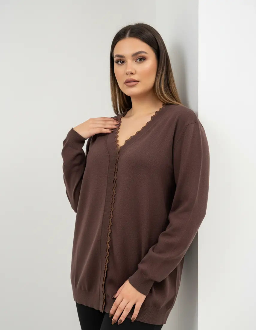 Cardigan con profilo lurex DORABELLA PIU'