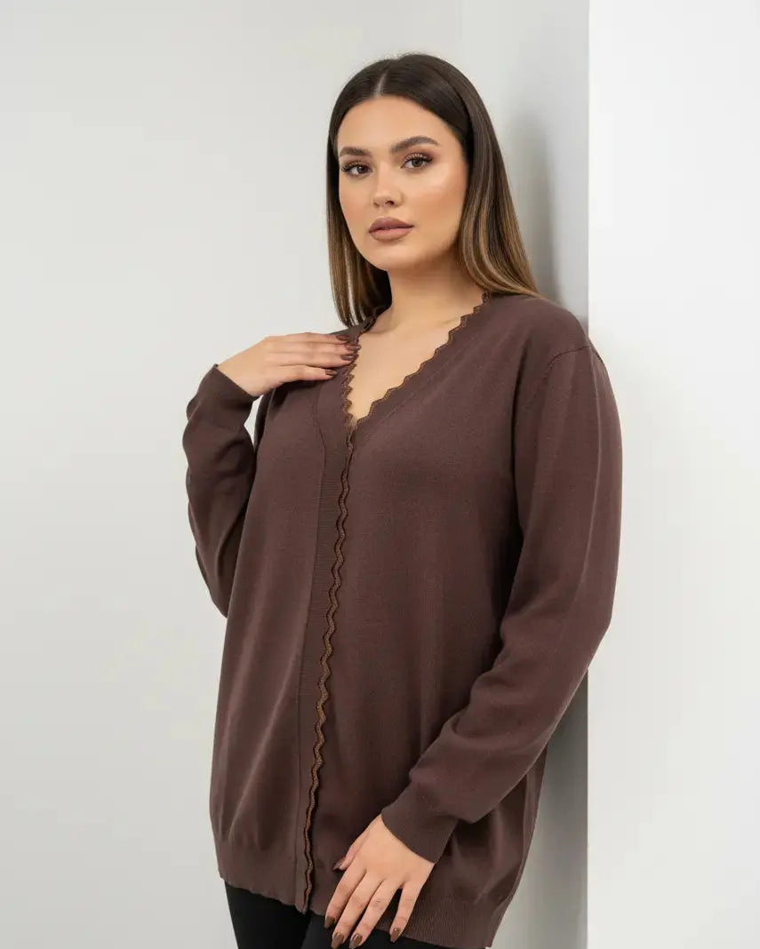 Cardigan con profilo lurex DORABELLA PIU'