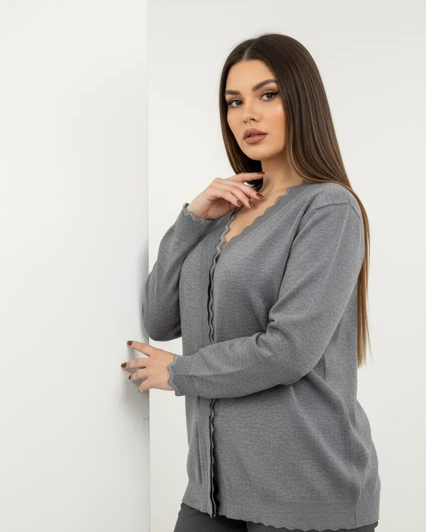 Cardigan con profilo lurex DORABELLA PIU'
