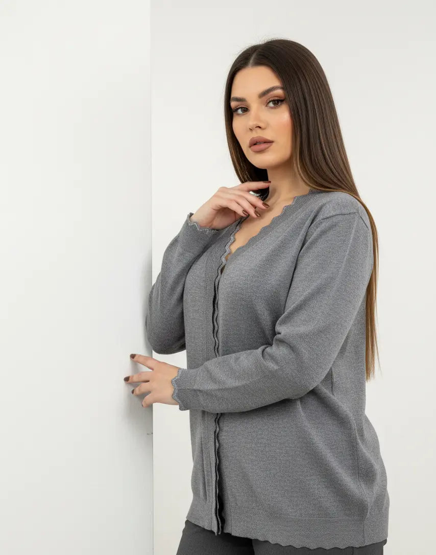 Cardigan con profilo lurex DORABELLA PIU'