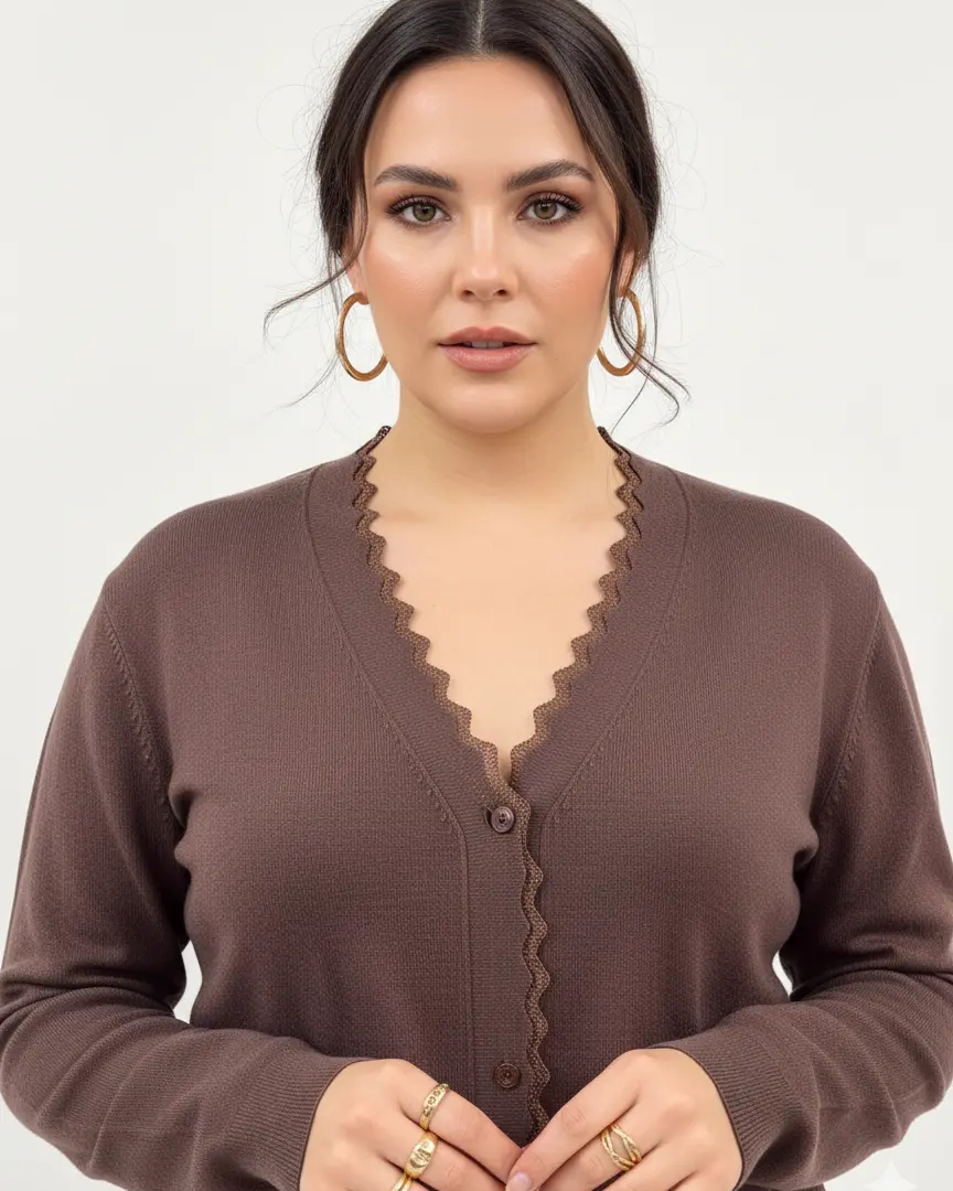 Cardigan con profilo lurex DORABELLA PIU'