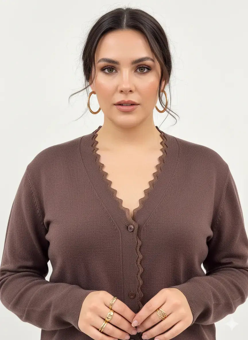 Cardigan con profilo lurex DORABELLA PIU'