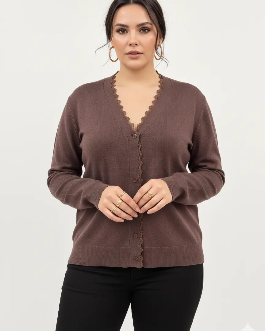 Cardigan con profilo lurex DORABELLA PIU'