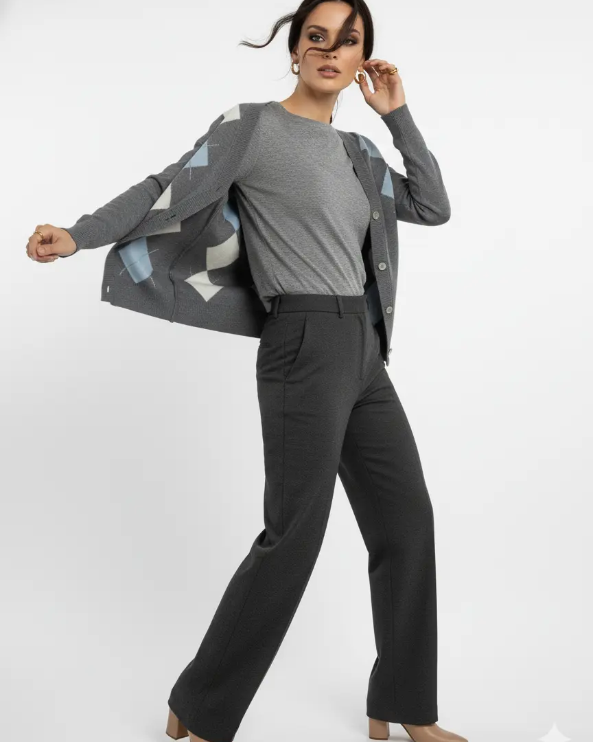 Cardigan con rombi e applicazioni DORABELLA