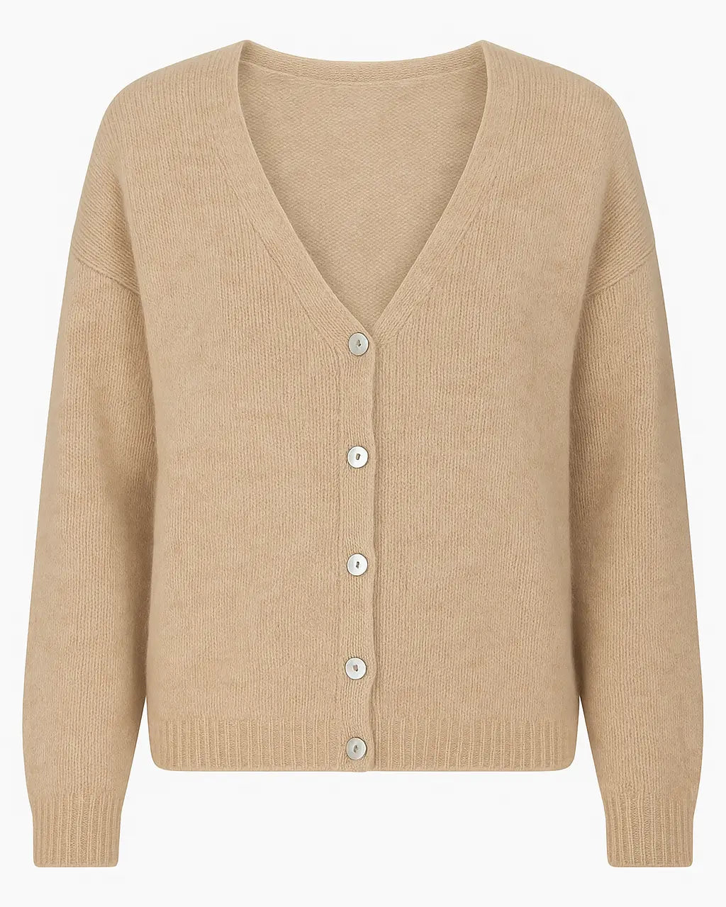 Cardigan con scollo a V UNICA by Ironica Taglia unica (44/46 o M/L) / Sabbia