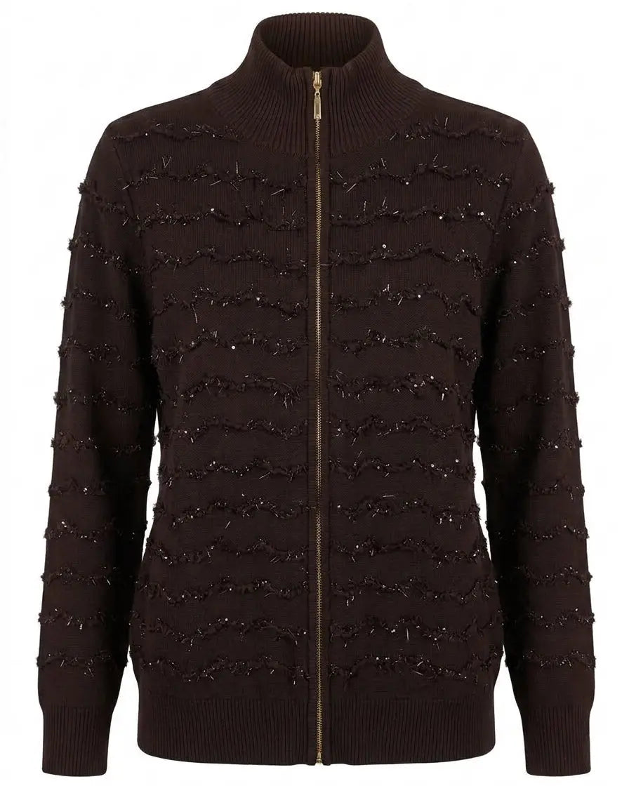 Cardigan con zip DORABELLA