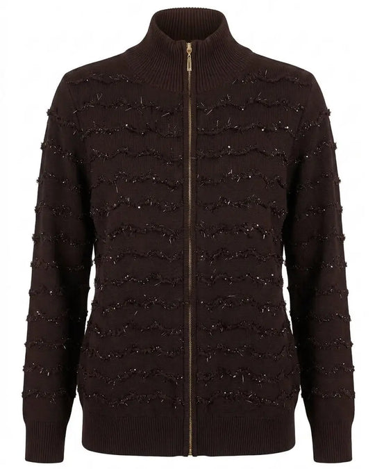 Cardigan con zip DORABELLA