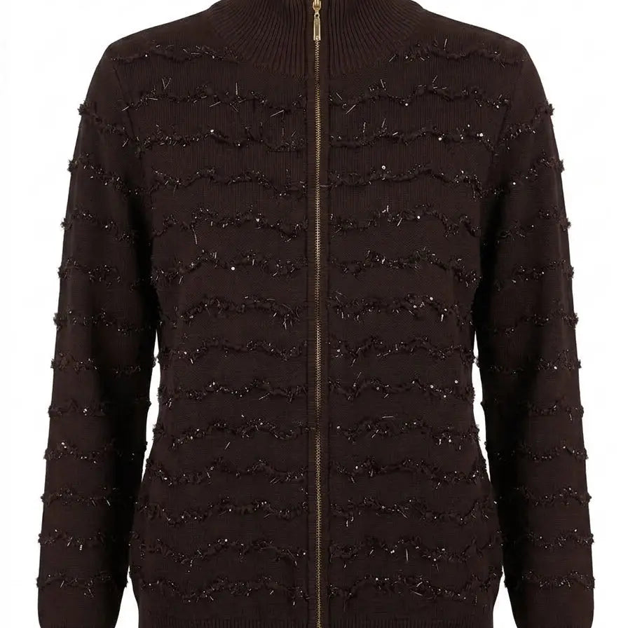 Cardigan con zip DORABELLA