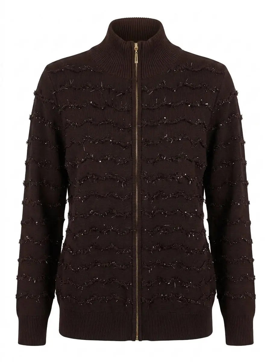 Cardigan con zip DORABELLA